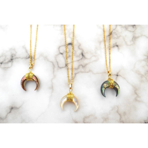 🆕️ Double Horn Necklace - Picture 3 of 8